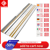 Allsome 2x400mm Guide Rails and Rail Connectors for Makita or Festool Track Saw Includes 800mm Track Saw Guide Rail Kit