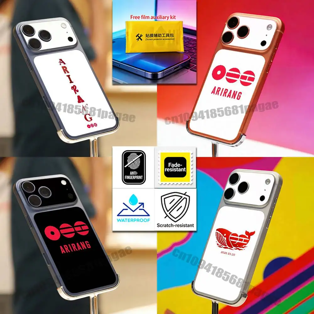 

For A-ARIRANG S-SWIM iPhone 17 PRO MAX 17PROMAX PROMAX Back Protective Film Cover Protector Sticker Waterproof