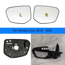 Car Heated Mirror Glass For Honda Civic 2016 - 2021 Crider 2018-2022 Envix 2019-2022 OEM：76253-TBA-C01 / 76203-TBA-C01
