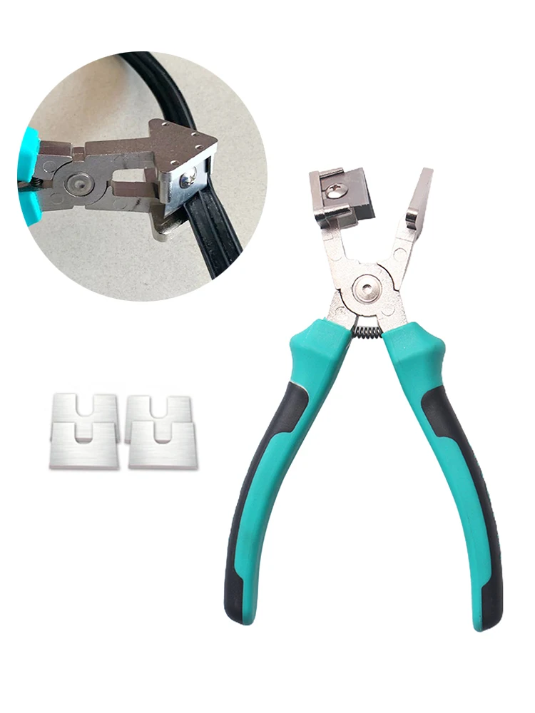 

90 Degrees Plier Cutter Industrial Grade Right Angle Rubber Strip Scissors V-Shape Four Blades Sealing Pliers Cable Cutter