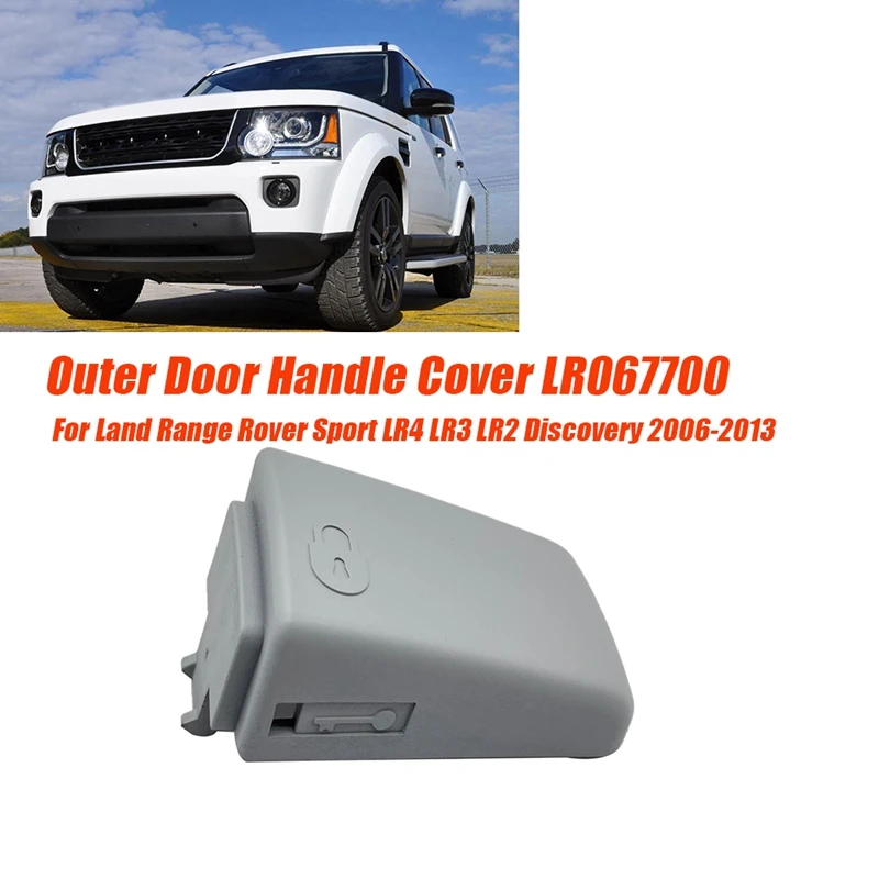 Driver Side Door Handle Cap LR067700 for Land Rover Range Rover Sport LR4 LR3 LR2 Discovery 2006-2013 Outer Door Handle Cover