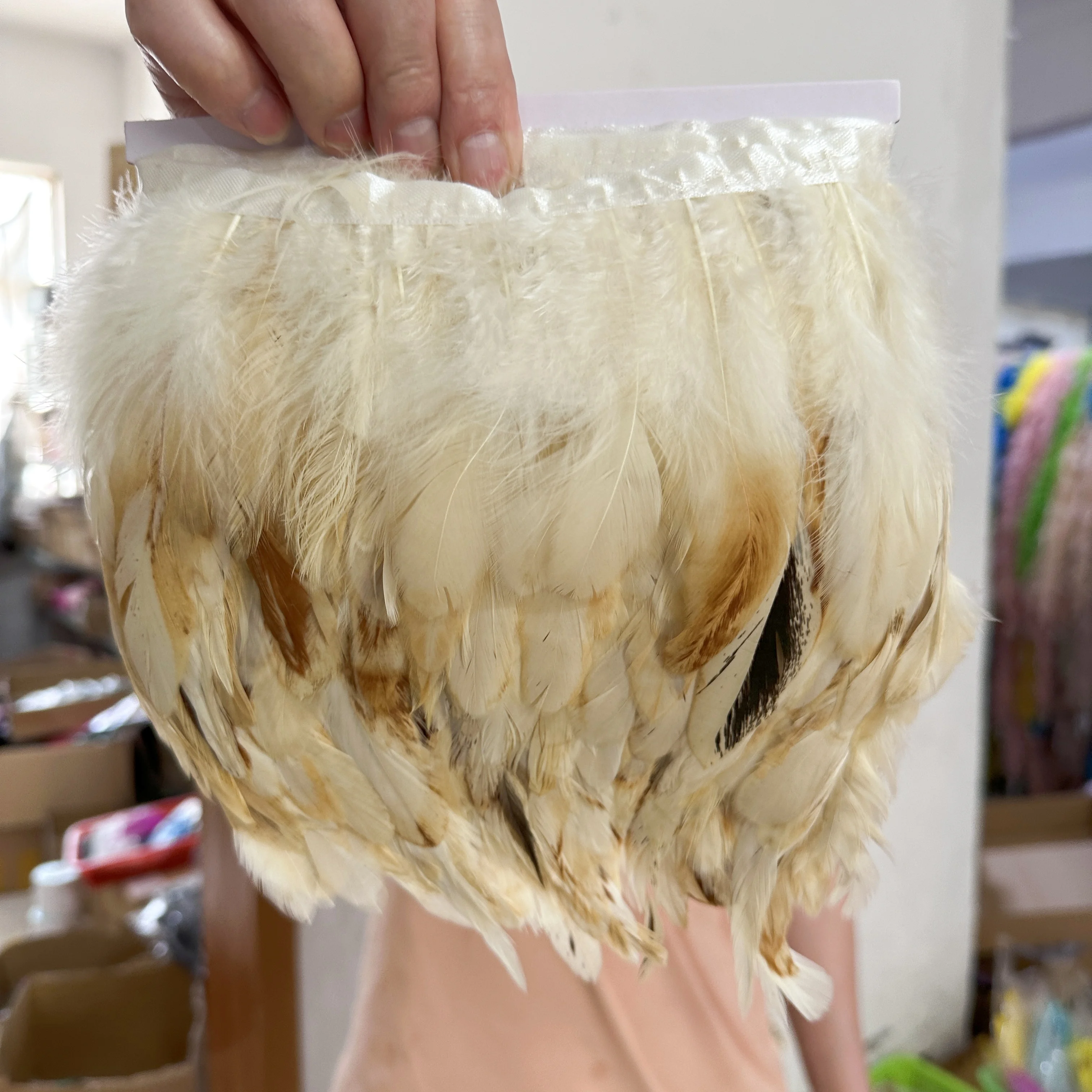 1-10 متر ريش الديك الطبيعي الشريط تقليم 10-18 سنتيمتر تنورة الزفاف فستان الزفاف زي ملحق الطرف الديكور هامش أعمدة