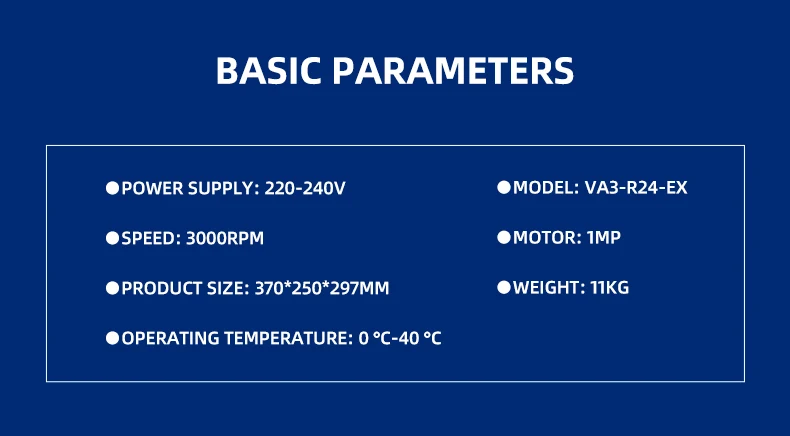 

Установка для рекуперации хладагента VA3-R24-EX / Взрывозащищенный вакуумный насос VA3-P7-EX, подходит для рекуперации хладагентов R290, R600a