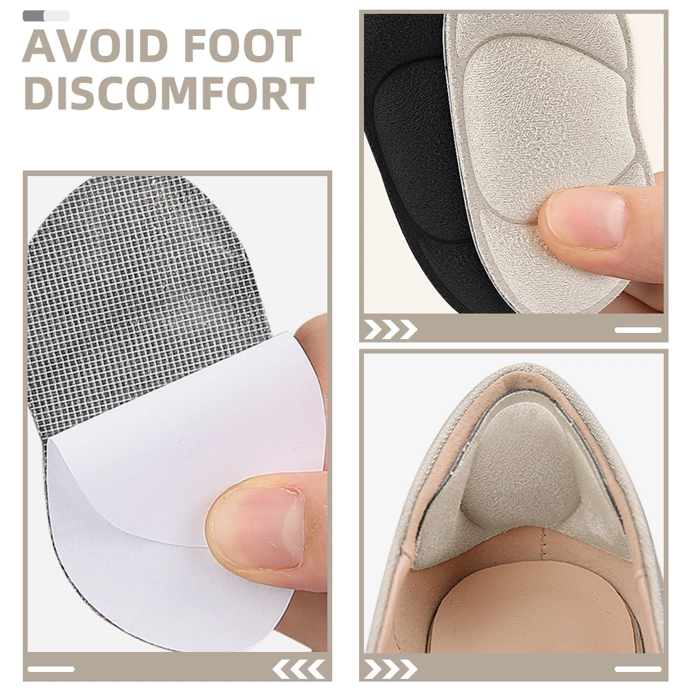 

Anti-drop Heel Pads Comfortable Shoe Cushions Replaceable Foot Protectors for High Heels Women's Shoes Heel Liners Foot