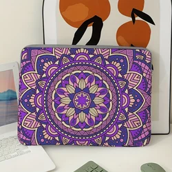 1 Bohemian style patterned laptop bag, briefcase, suitable for 14 inch to 15 inch laptops, fixed laptop bag (without handheld)
