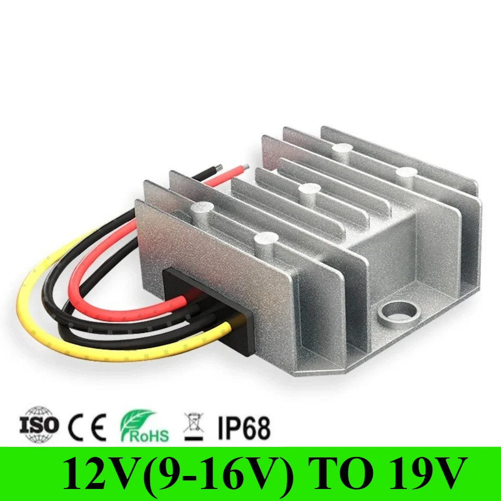 

12V 19V 1A 2A 3A 4A 5A DC to DC Step-up Boost DC Power Converter 95W Car Laptop Power Supply CE RoHS 9-16V to 19V 5A 95W CE