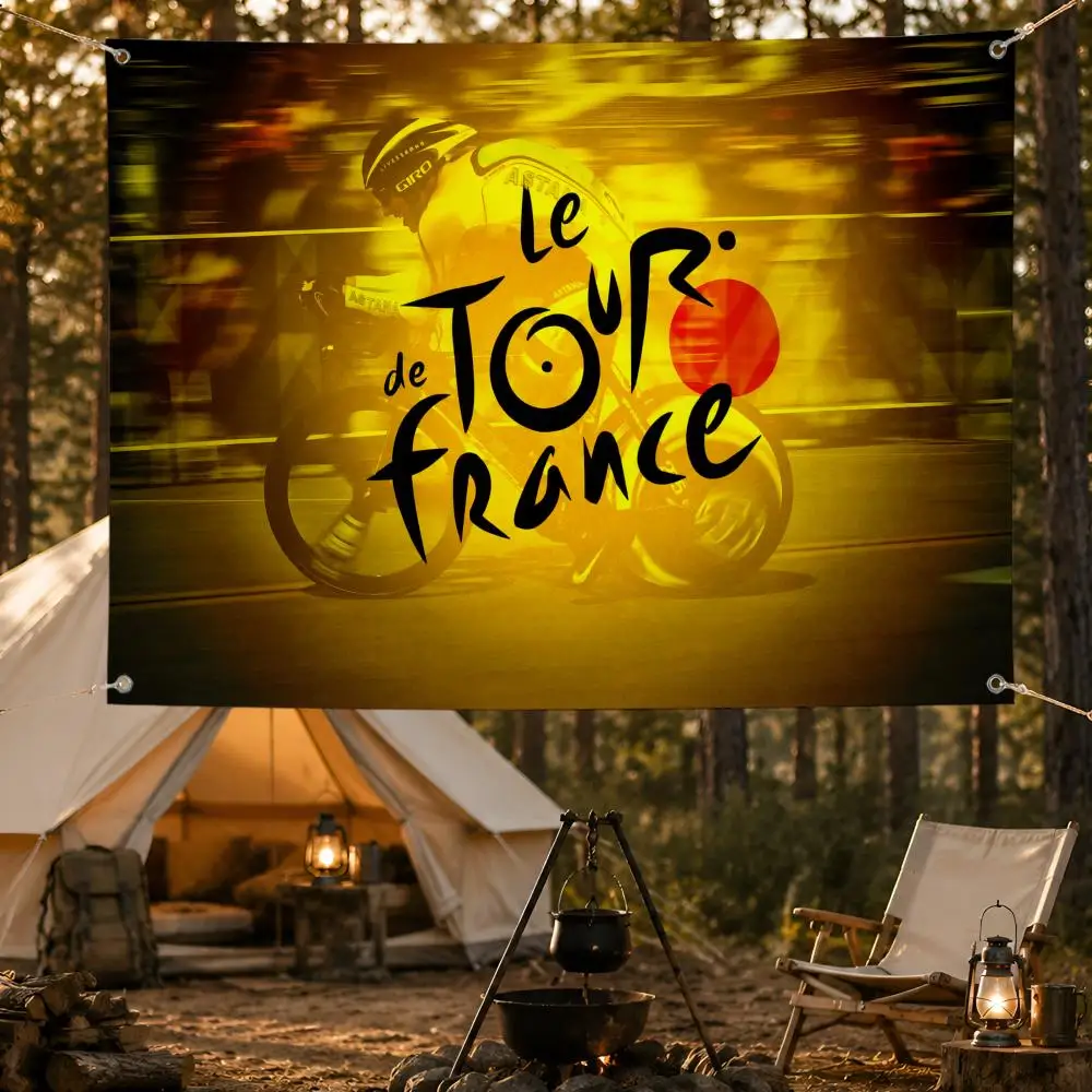 Sport Tour De France Cycling Race Flags Fan support, home, dormitory, wall decoration, outdoor camping, party banners, gifts