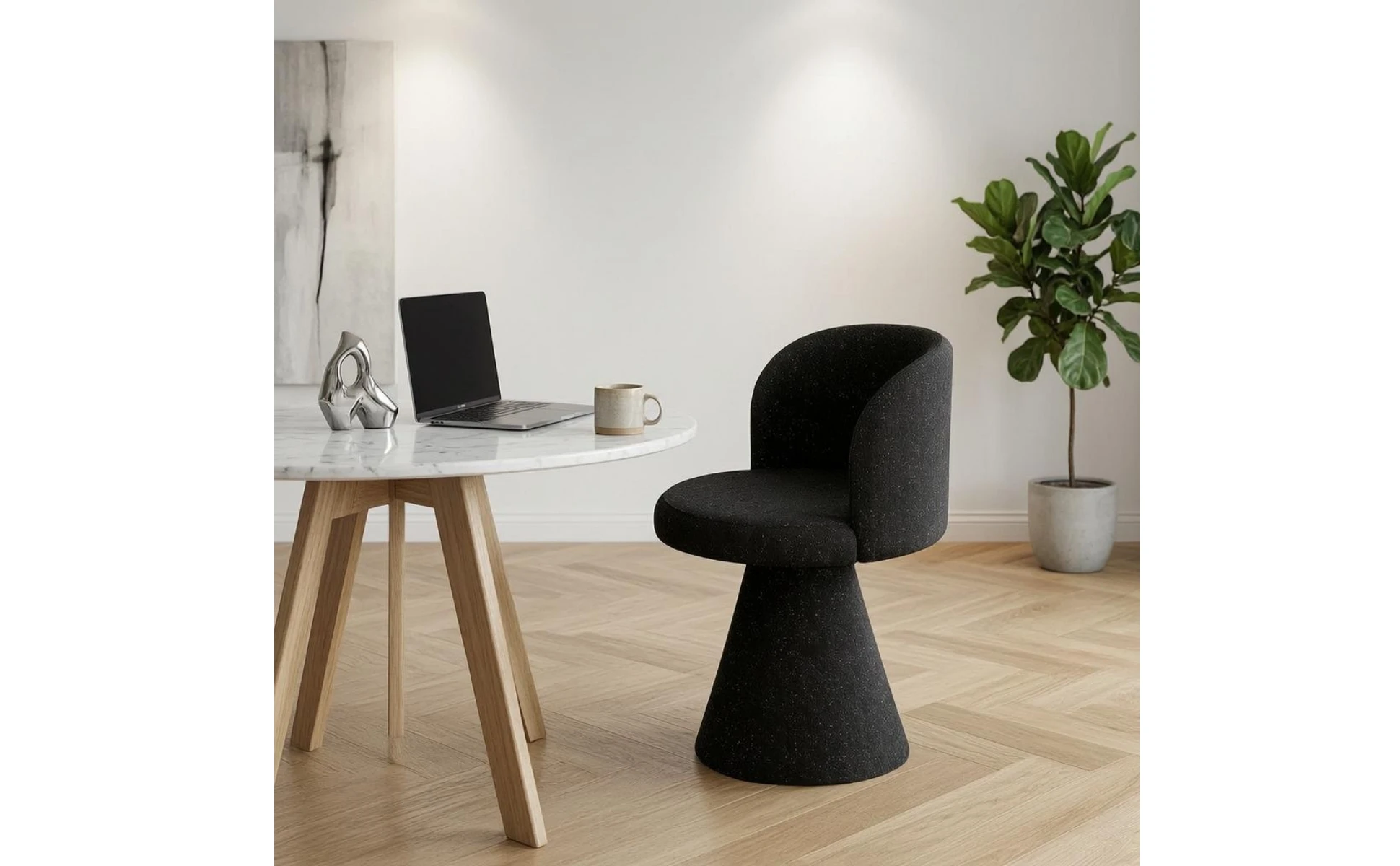 Swivel Accent Chair Wood Frame Home Seating