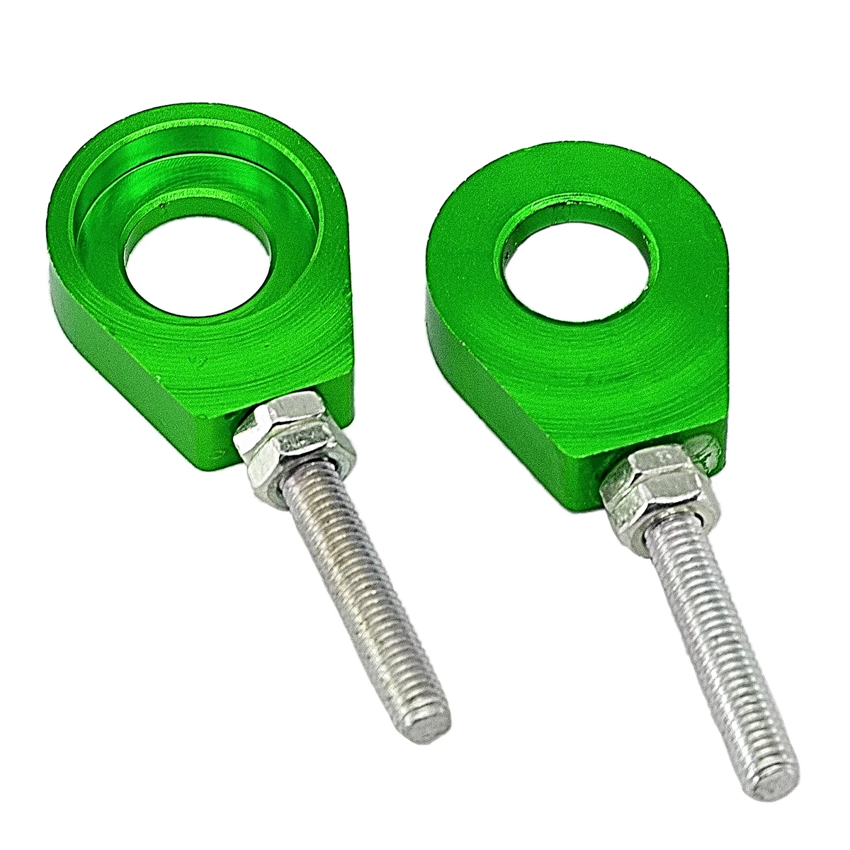 1pair 7 Colors 12mm/15mm Rear Wheel Axle Hole Chain Tensioner Adjuster for Motorcycle Modification Parts Accessories