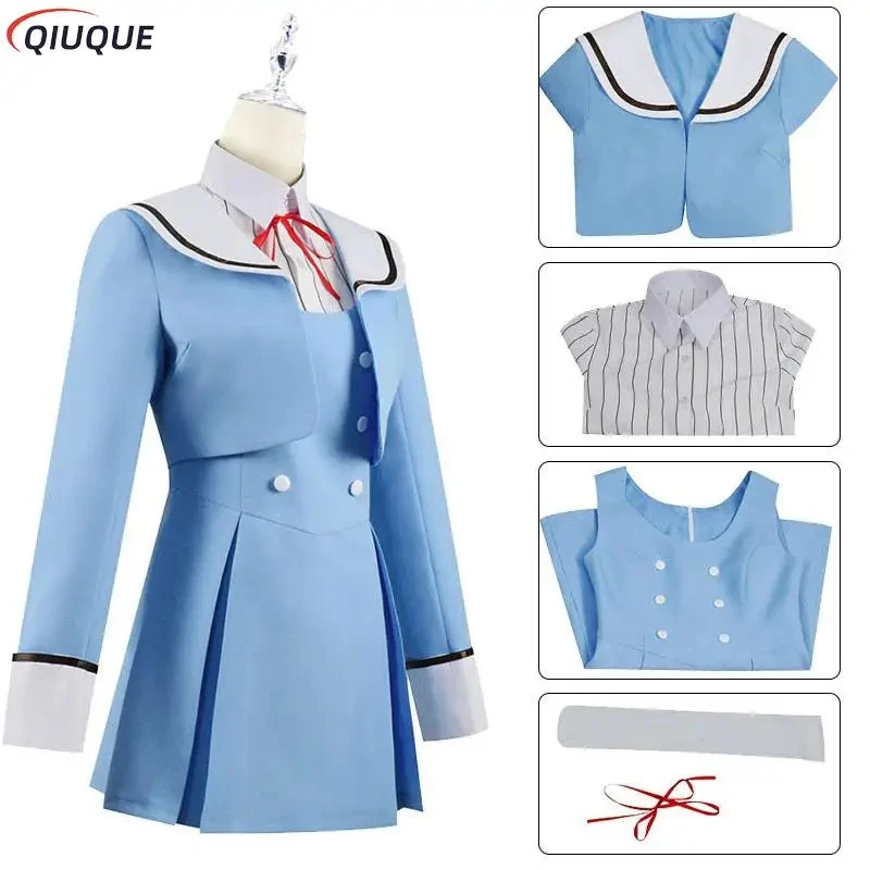 

Shinzaki Kuon Cosplay High Rise Invasion Cosplay Costume Anime Tenkuu Shinpan JK School Uniform Girls Women Party Role Play Suit