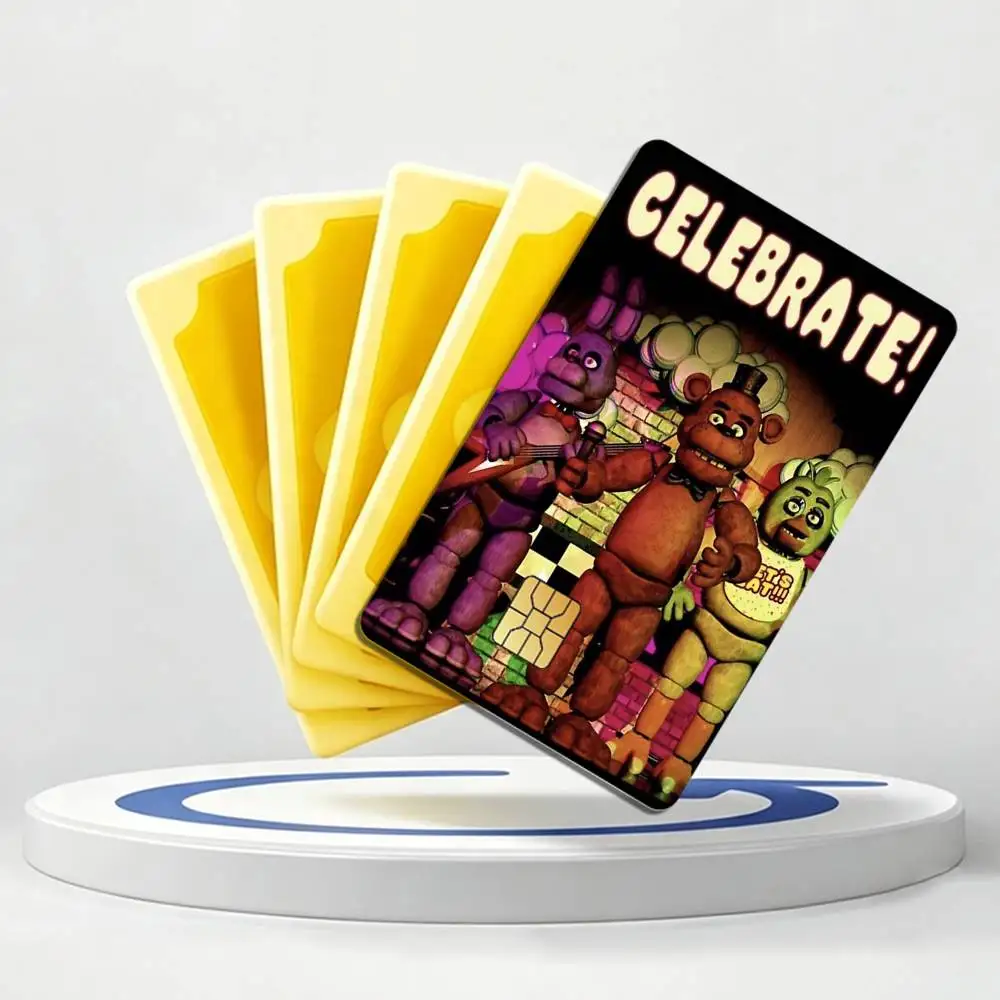 Five N-Nights at F-FreddyS Card Stickers for Bank Access Protective Waterproof Film Cover Sticker Gift