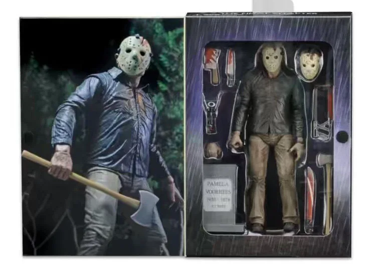 NECA Friday The 13th Figures Toys Freddy Jason Voorhees Blood Jason Action Figure Collectible Boys Christmas Halloween Gift