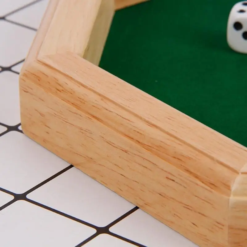 Octagonal Tray with Felt Lined Rolling Surface for DND D&D Games