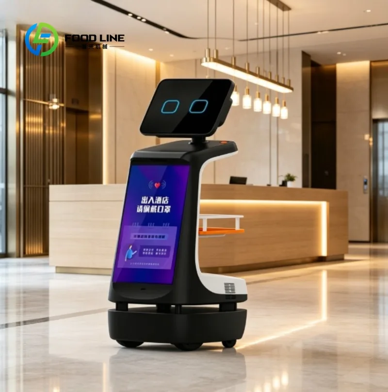 Custom AI Service Reception Robot with Interactive Screen Smart Guidance Welcome Robot for Hotels Schools Retail Spaces