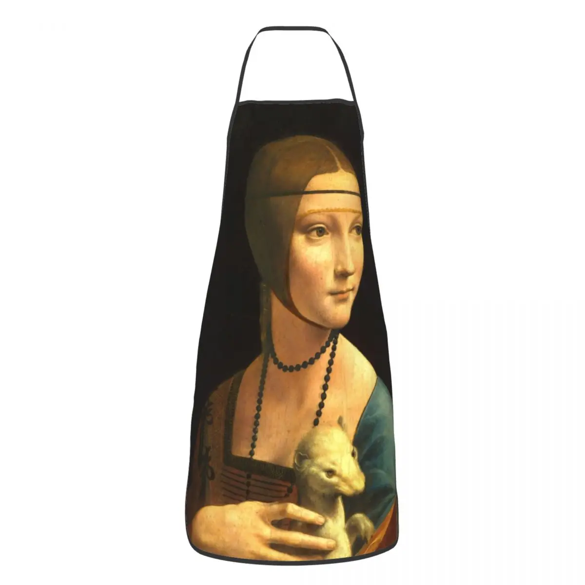 Lady With An Ermin Kitchen Chef Cooking Baking Apron Women Men Leonardo Da Vinci Painting Art Tablier Cuisine for Painting