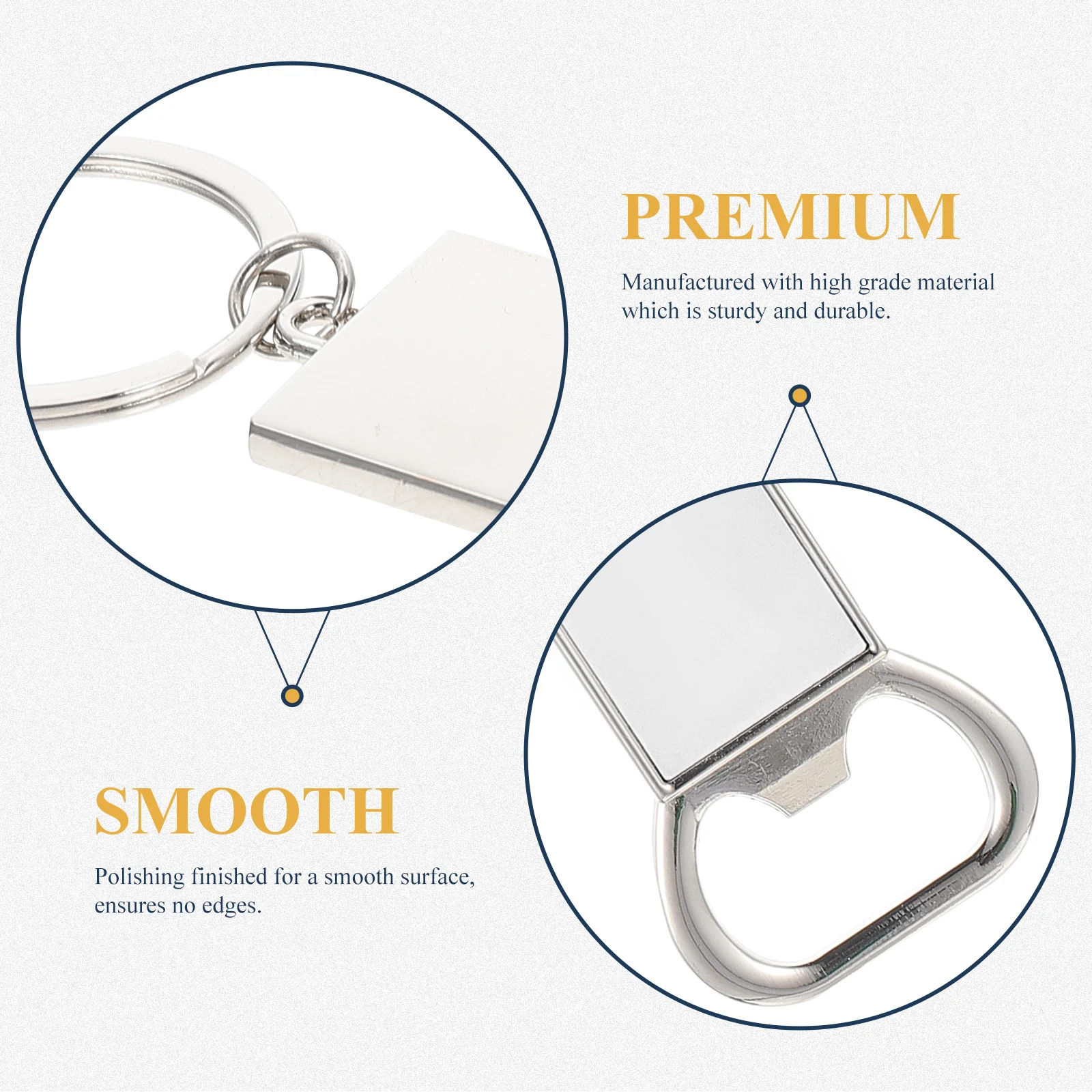 

10Pcs Beer Openers Multi-Function Wear-Resistant Keychains for Kitchen Club Travel Decorative Gifts Bottle Opener