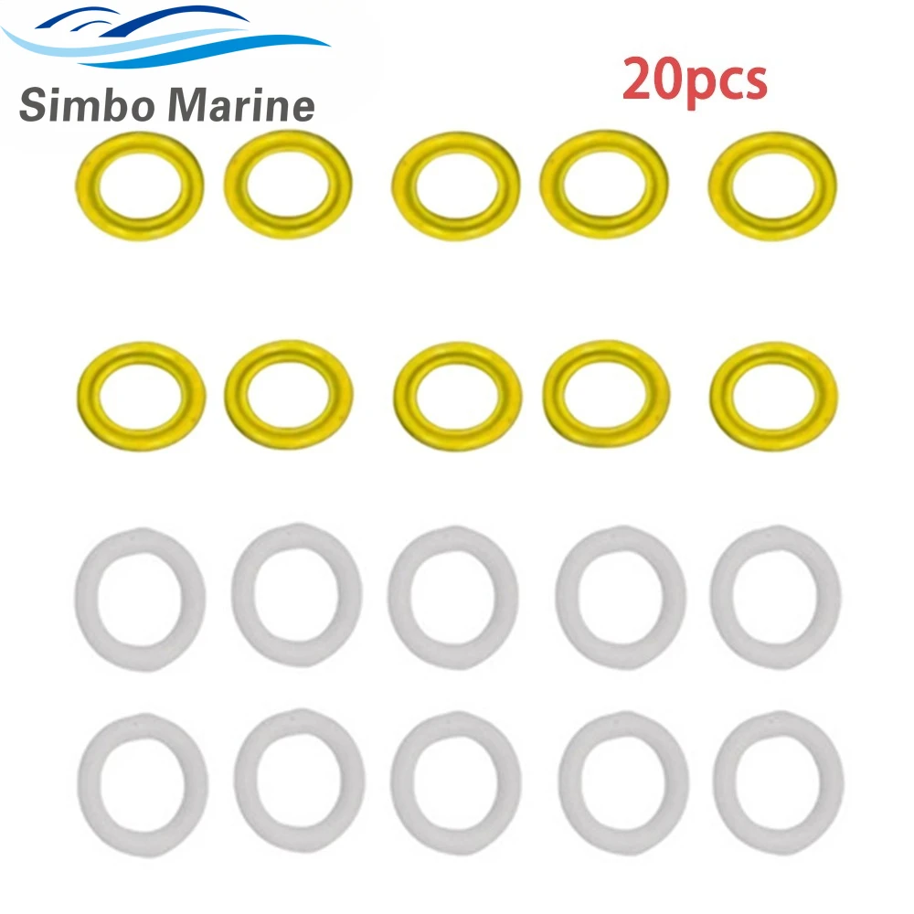 기어케이스 윤활유 드레인 플러그 와셔 가스켓 및 하부 유닛 드레인 스크류 가스켓, 머큐리 26-8M0204693 26-830749 3852105 311598