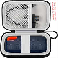Storage bag for SanDisk 500GB/ 1TB/ 2TB/ 4TB Extreme Portable SSD - Up to 1050MB/s - USB-C, USB 3.2 Gen 2 - External (Bag only)