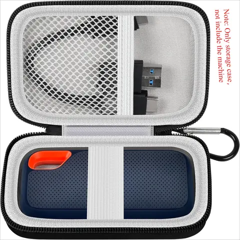 Storage bag for SanDisk 500GB/ 1TB/ 2TB/ 4TB Extreme Portable SSD - Up to 1050MB/s - USB-C, USB 3.2 Gen 2 - External (Bag only)