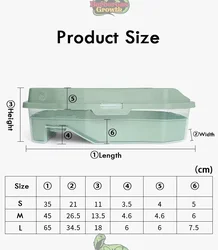 Easy Detachable House Areas With Feed Turtle Tank Breed Reptile Plastic Bask Fish Swim Container Change To Habitat Water