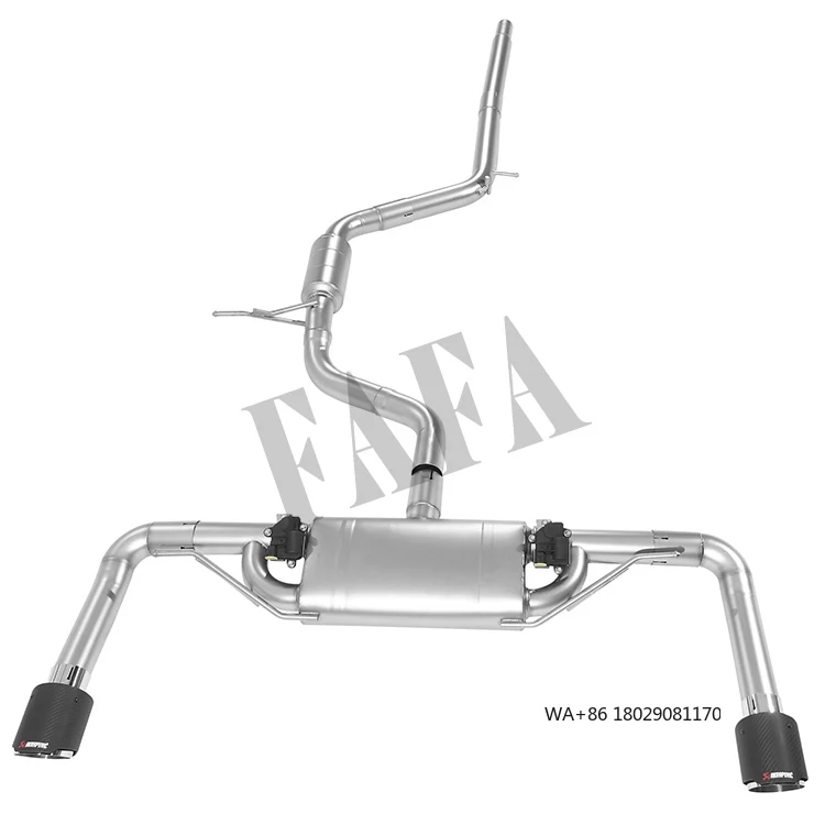 

For MK7.5 Exhaust System Front Middle and Tail Section Electric Valve High-performance Cat Back Exhaust Pipe Muffler