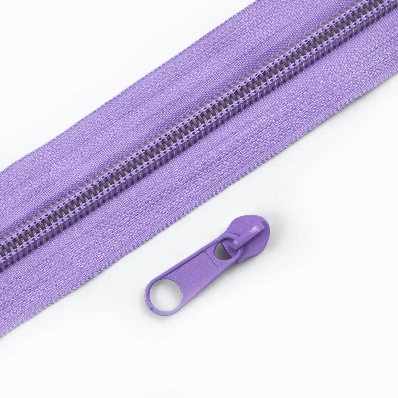 Rainbow Nylon Zipper By Yard with Sliders