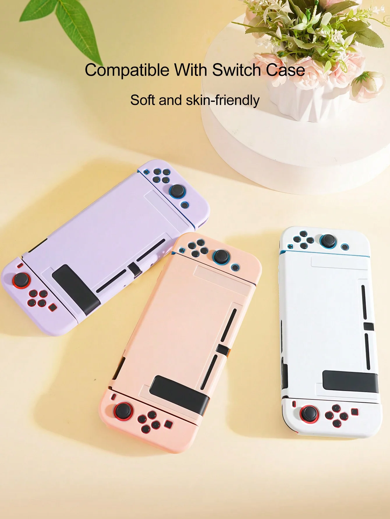 Protective Case Compatible with Nintendo Switch OLED Console and Joy-Cons, for Switch Ns Cover, Switch Accessory Shell