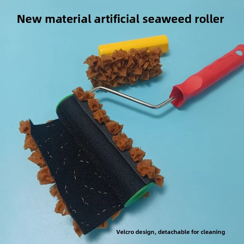 Artificial Seaweed Cotton Drum Natural Seaweed Cotton Pattern Art Paint Relief Printing Tool