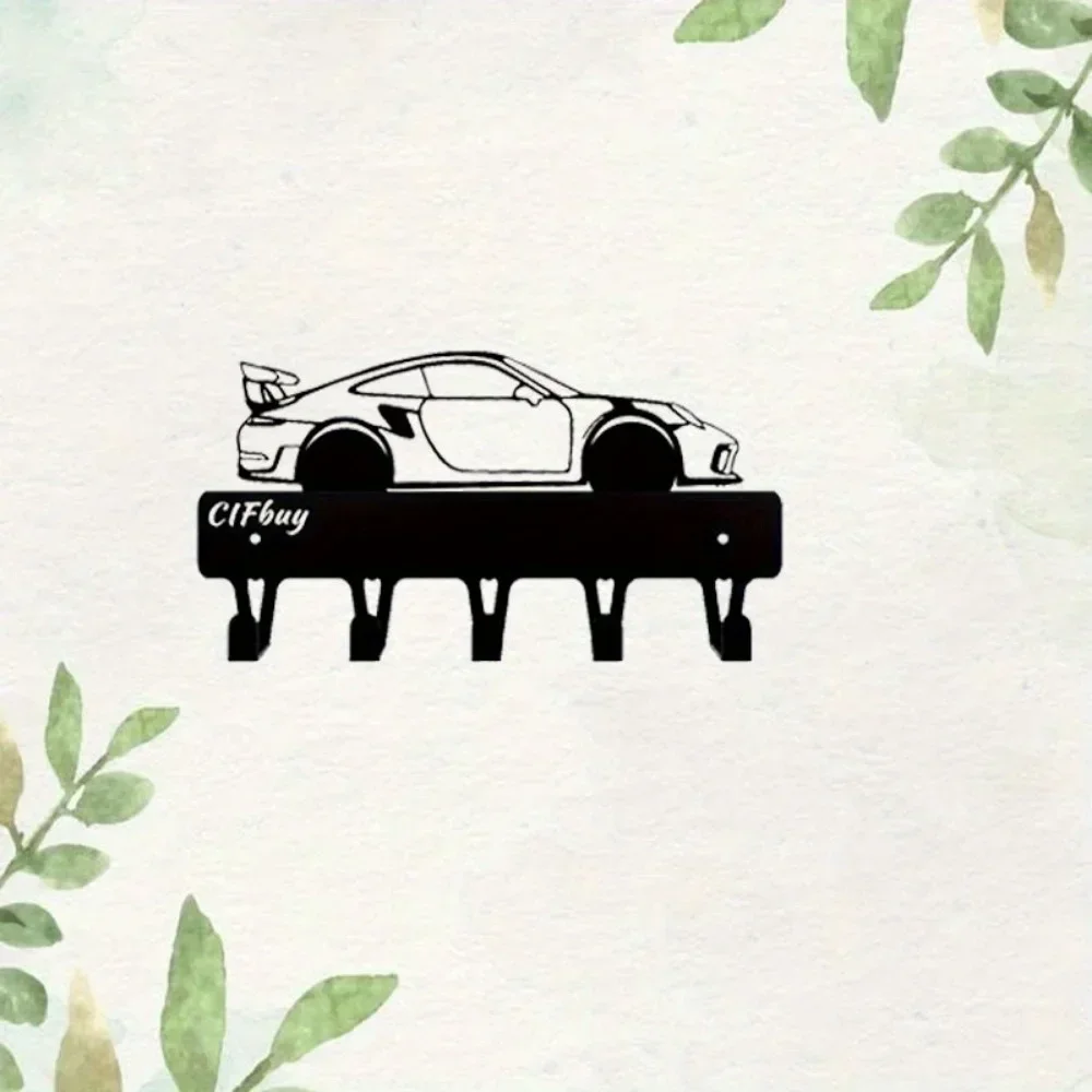 Sport Car Metal Wall Art, Boys And Girls Room Kindergarten Living Room Nursery Bedroom Decor Halloween Decor Iron Crafts