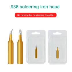 1PCS Gold Color Welding Tips Lead-free Anti-oxidation Universal 936 900M-T-B 900M-T-I Soldering Station Soldering Iron Tip Sting