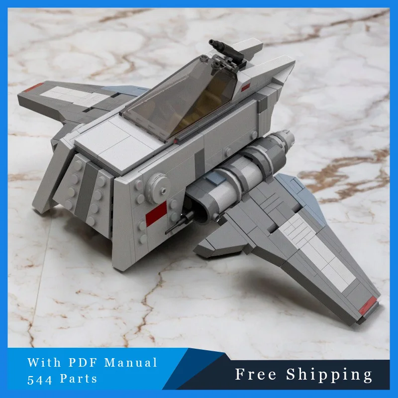 544 pezzi MOC Creative Combat Series Grey Cool Fighter Technology Modular Building Blocks Set di giocattoli di assemblaggio per bambini Regalo di Natale