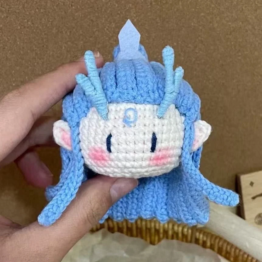

Handmade Yarn DIY Crochet Material Kit Keychain Ornaments Best Friend Gift Ao Bing Ao Guang Nala Naolong Sea T