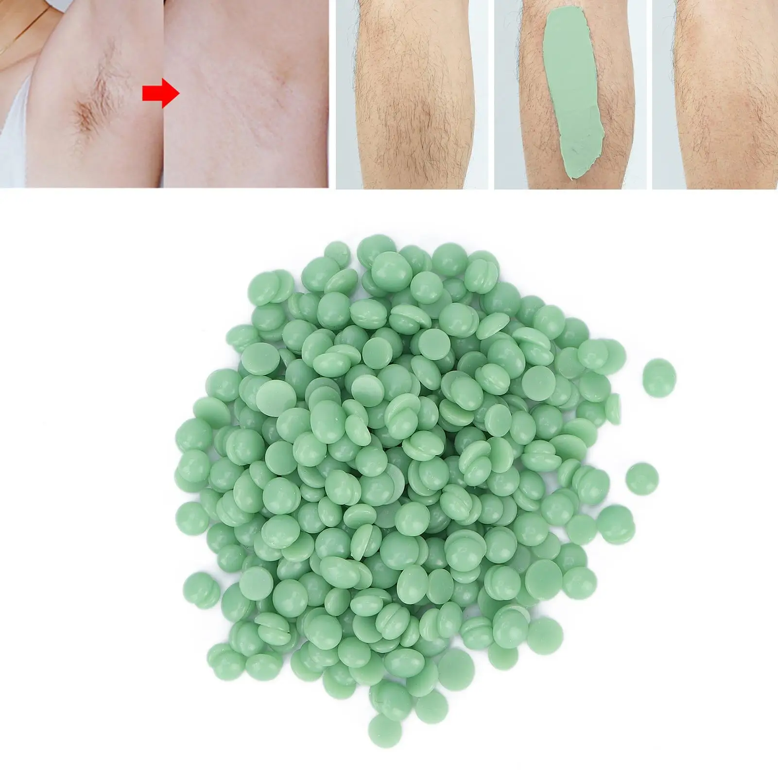 Non-Irritating Hard Wax Beans for men & Women - Gentle Hair Removal for face , Arms, Underarms, Chest & Legs at for home