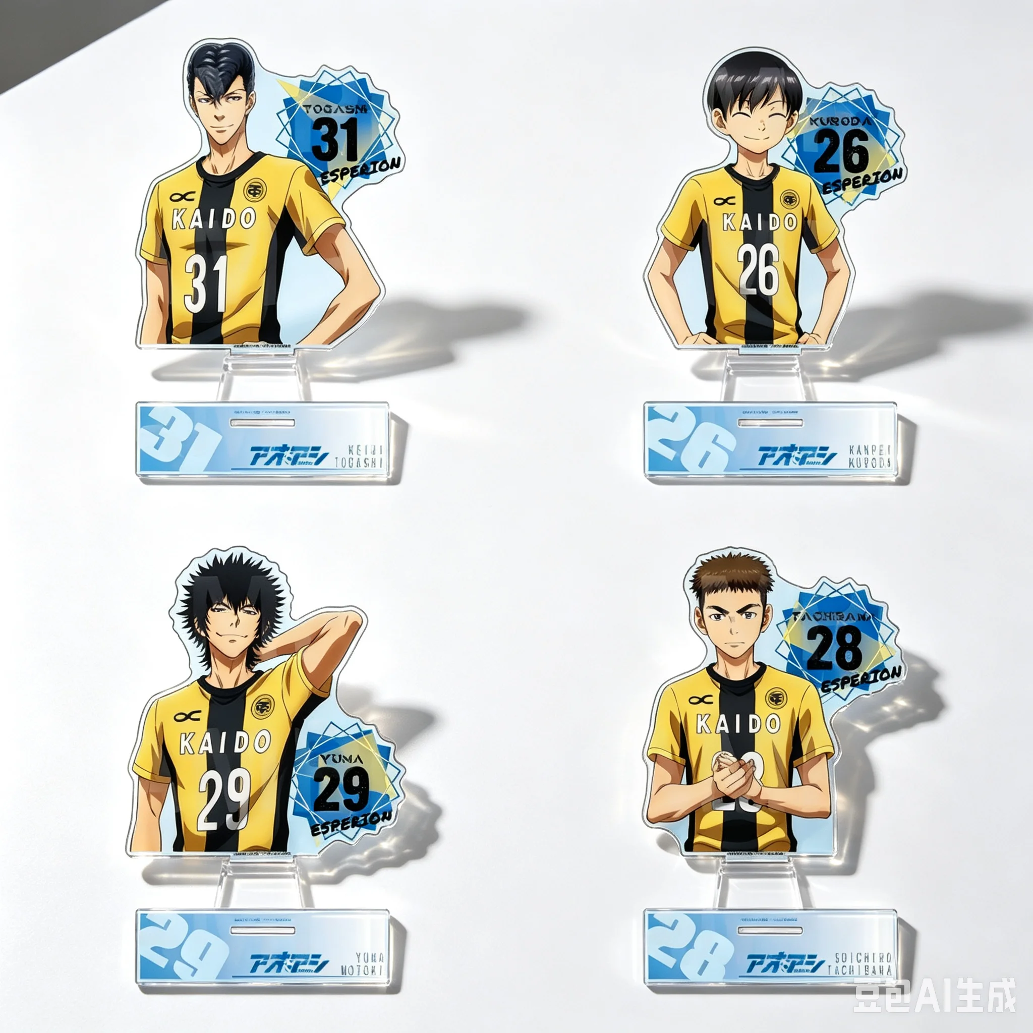 Figuras de Anime Aoashi de Alta Definición de 10 cm, Colección de Accesorio