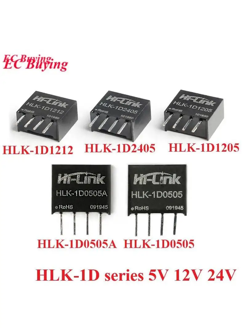 1-10 szt. Hi-Link 1W 2W 3W B0505S-1WR3 2WR B1212S B1205S B0524S 5V 12V 24V na 3.3V 5V 9V 12V 15V 24V Konwerter DC-DC Moduł Zasilania — zdjęcie 2