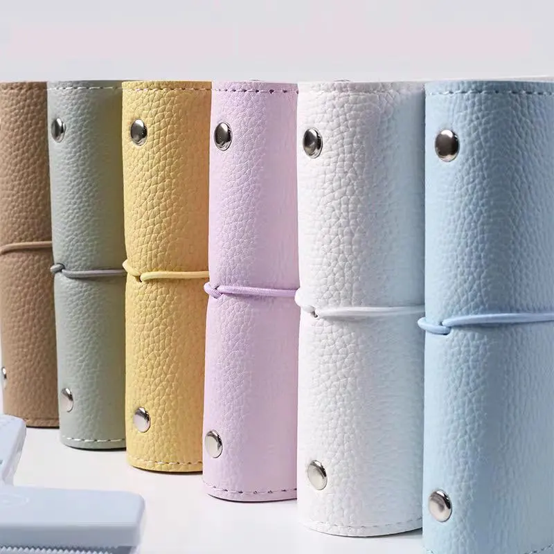 

M5 A8 Loose Leaf Notebook Leather Traveler With 40 Blank Inner Page Schedule Planner Journal School Office Stationery Supplies
