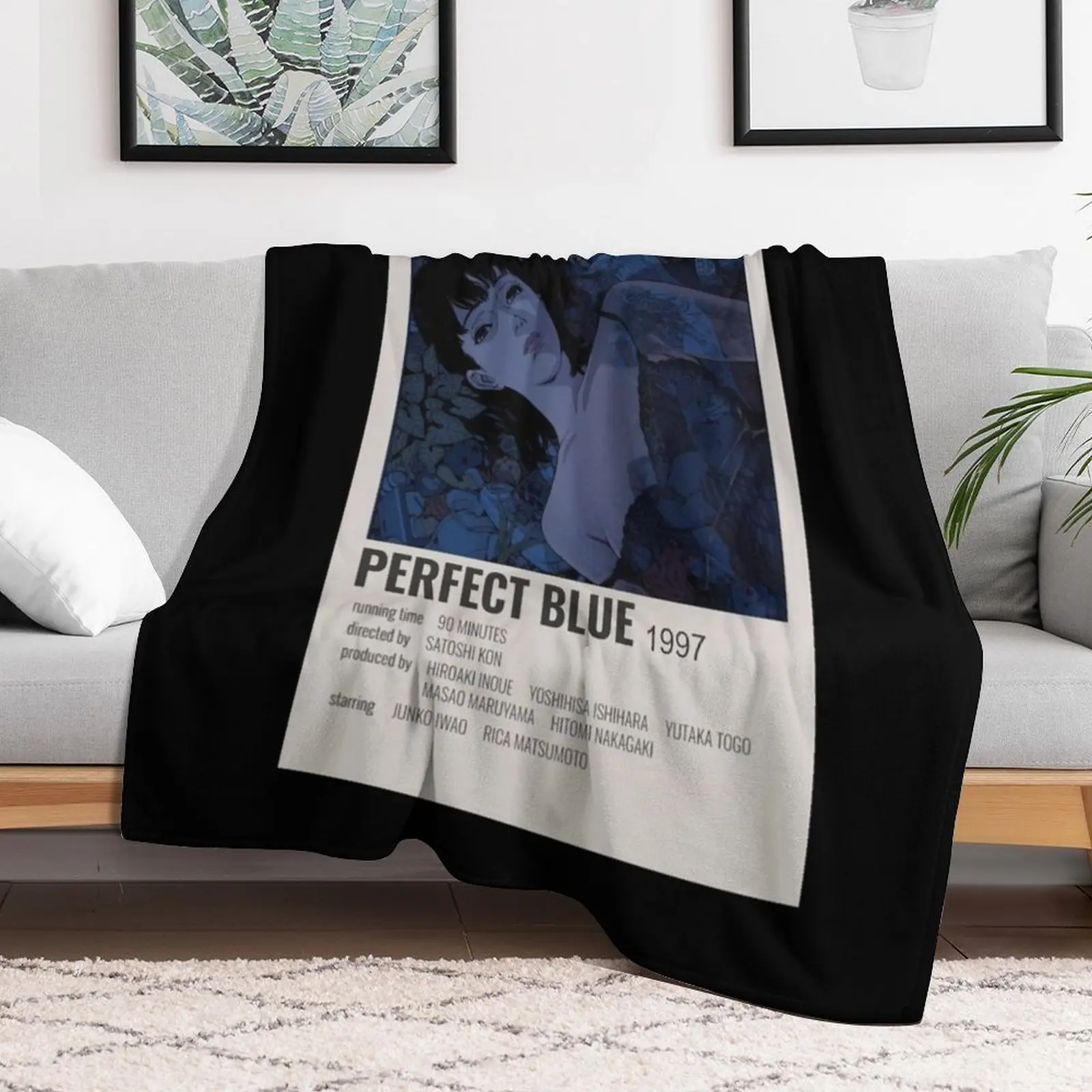 

Gifts For Men Creme Perfect Blue Minimalist Cool Graphic Gift Throw Blanket Furry wednesday Blankets For Bed Blankets