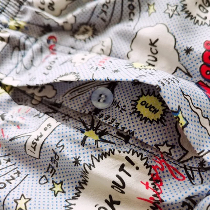 Men's Underwear Cotton Cartoon Loose Inner Agency Couple's Shorts Plus Size