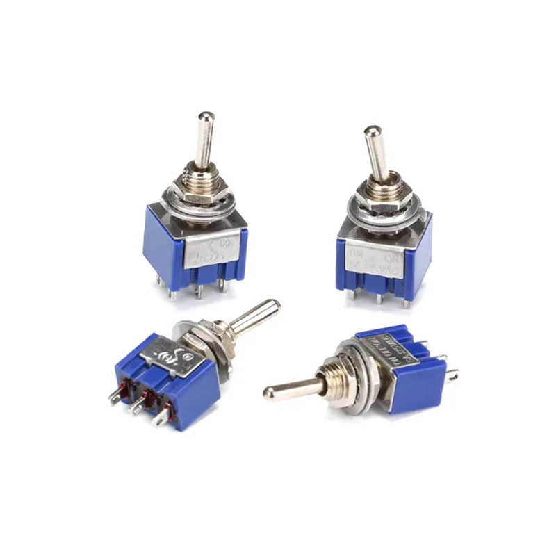 10Pcs Mini Toggle Switch Mts-102 Mts-103 Mts-202 Mts-203 Power Button Switch On-Off-On / On-On