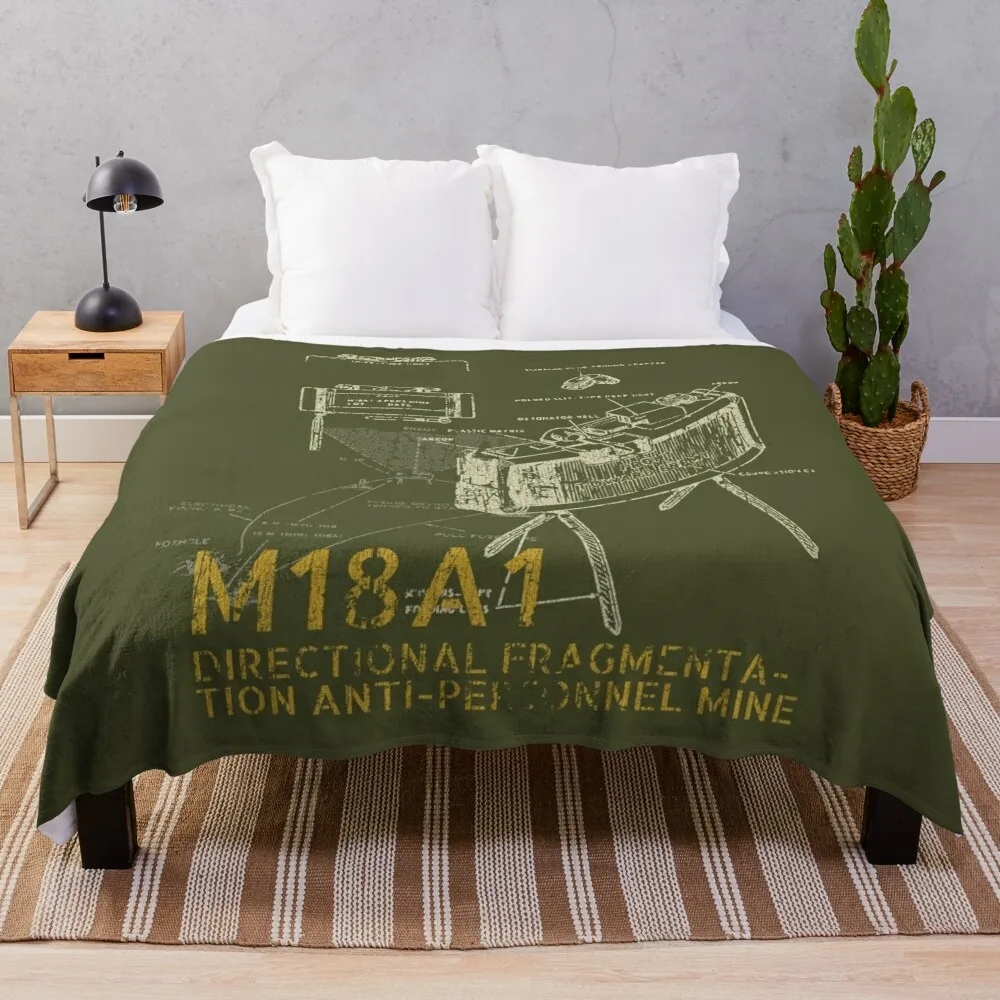 M18A1 Claymore Anti-Personnel Mine Throw Blanket Extra Large Throw Hairys Loose Kid'S Blankets