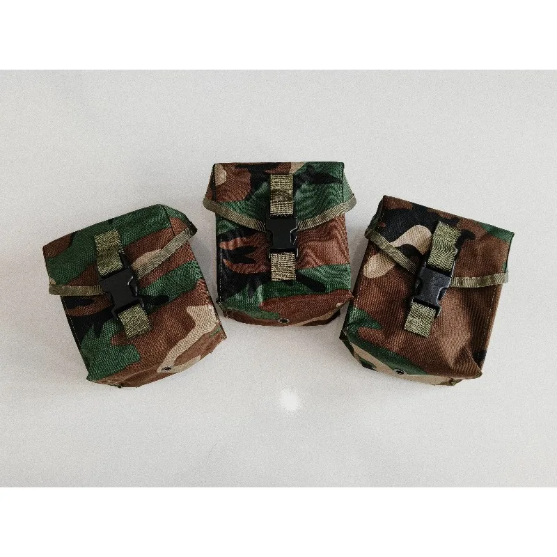 1PCS 100 Round Tactical Utility Pouch Woodland Camo Flame Retardant IR Resistant Fabric