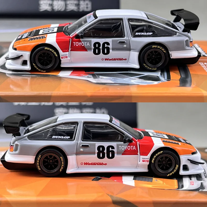 Tarmac Works 1/64 Toyota Sprinter Trueno AE86 TRD Alloy Toy Motor Vehicle Diecast Metal Model Gifts