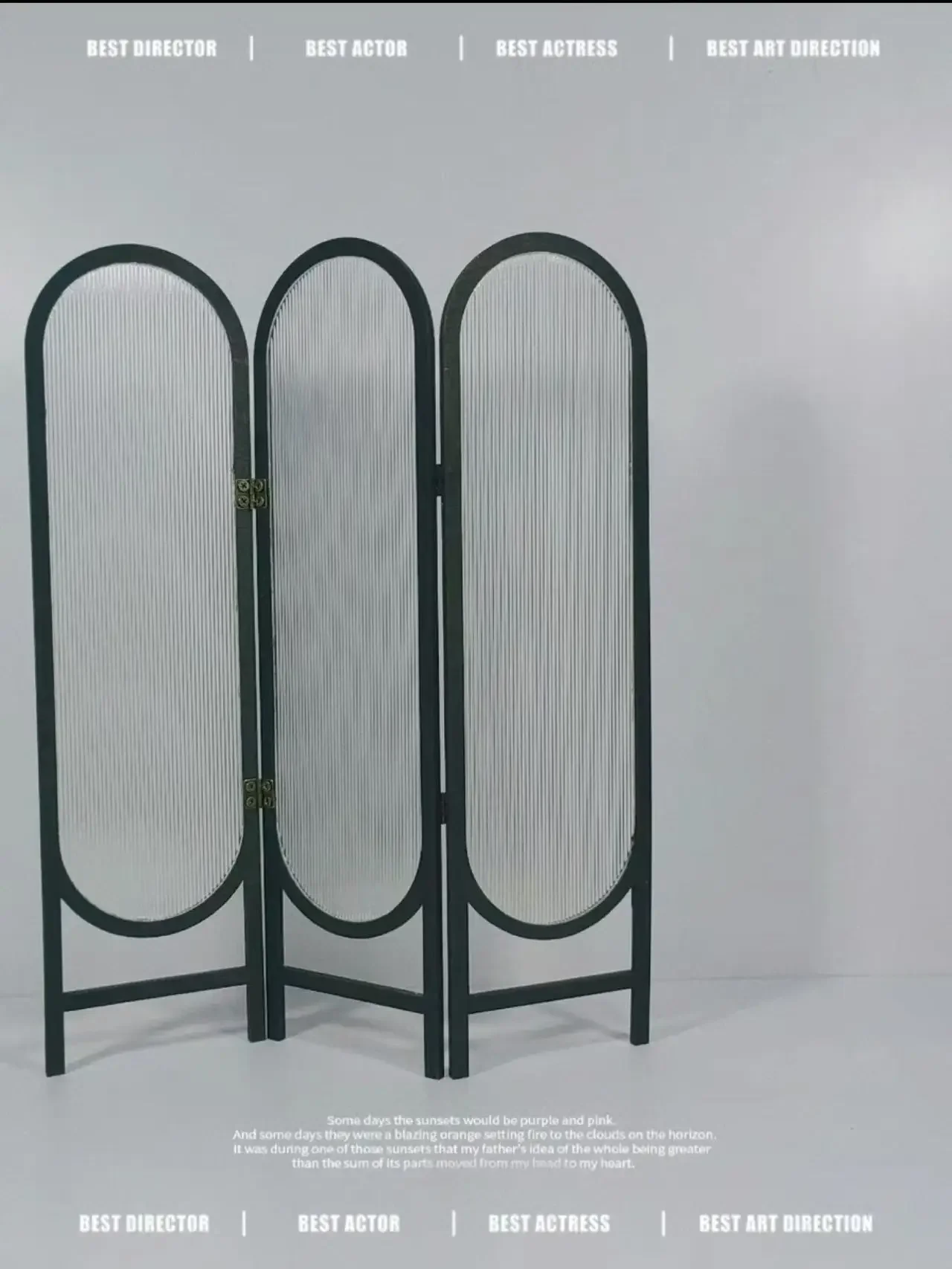 1/6 Miniature DollHouse Folding Screen Wooden Room Divider Bjd Vintage Oil Painting Printed Partition Board Furniture Accessorie