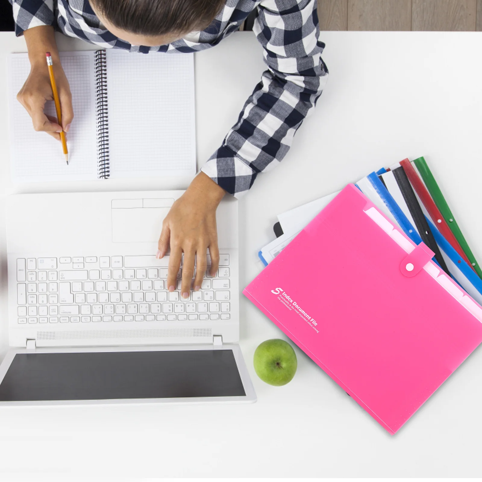 

Large Capacity Expandable File Folder Multi-Layer Document Organizer Portable Storage Bag for Office Business Study Legal Size