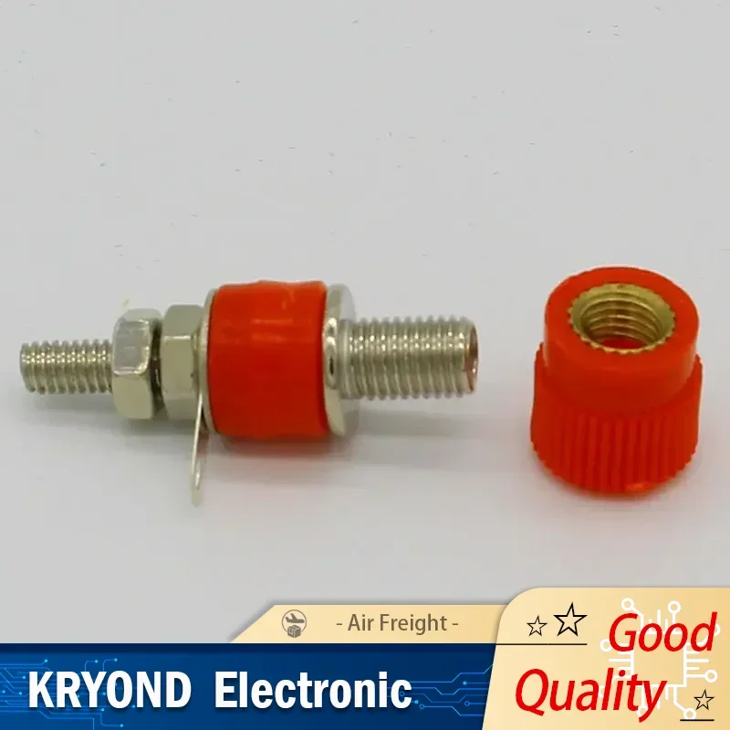 4PCS 4mm Terminal Fastener Binding Post Banana Jack Terminal with Metal Insert Nuts for Cable Terminals