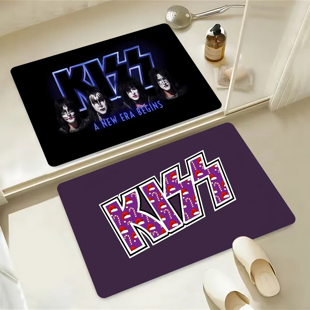 

Коврик для ванной Kiss Band, домашний коврик в скандинавском стиле, коврики для ванной комнаты и туалета, коврик для спальни, приветственный коврик