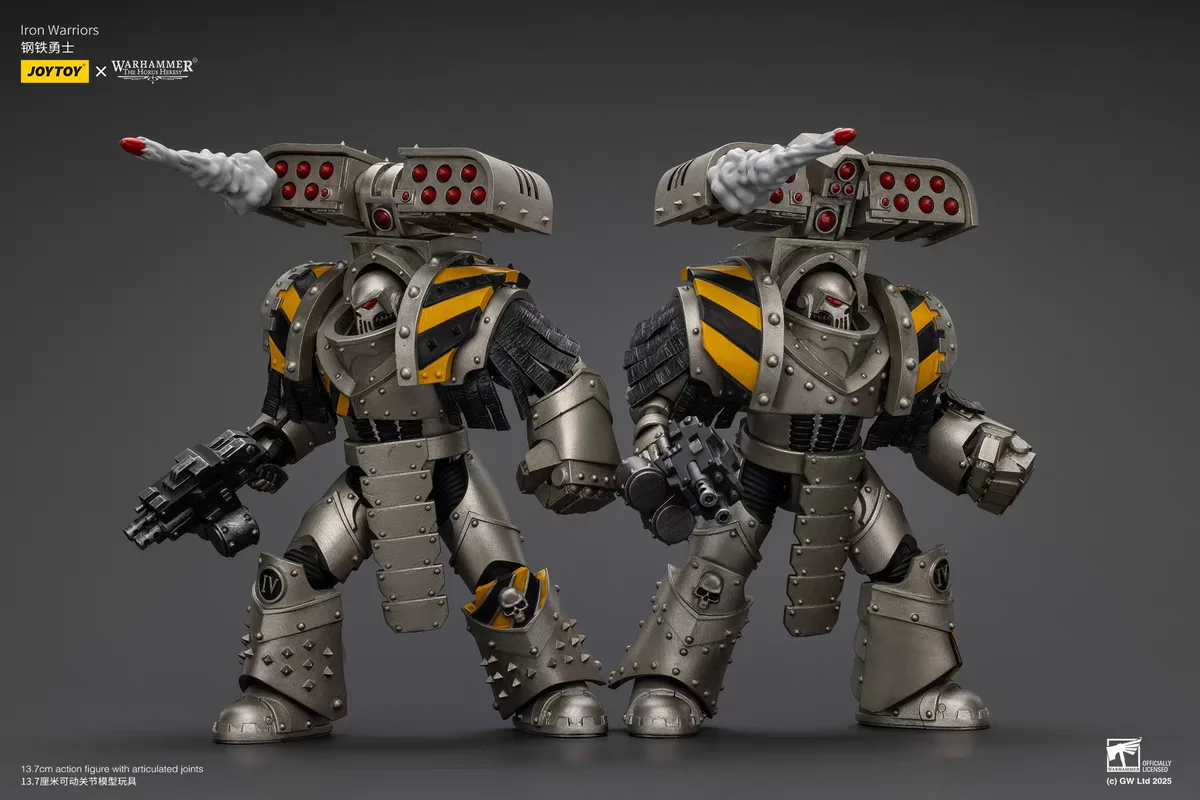 【24-Hour Shipping】JOYTOY Warhammer 40K Iron Warriors Tyrant Siege Master Terminator with Rocket Launcher 1/18 Action Figure view 2