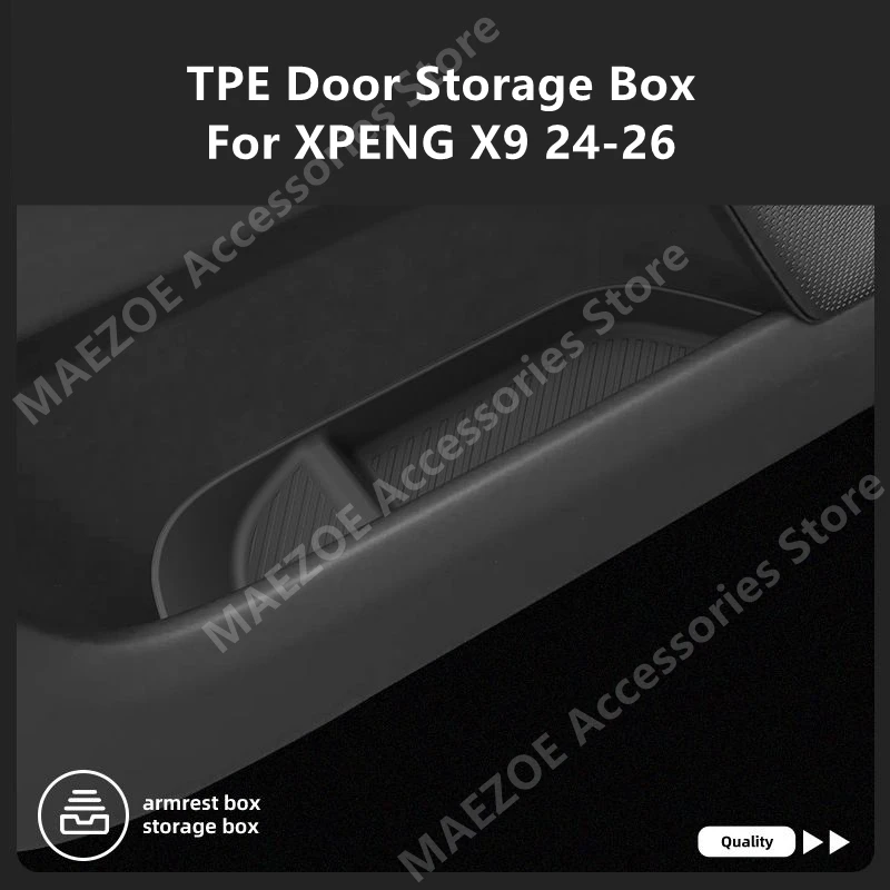 

For XPENG X9 24-26 TPE Door Storage Box,Car Interior Decoration Protection Modification Accessories Refit