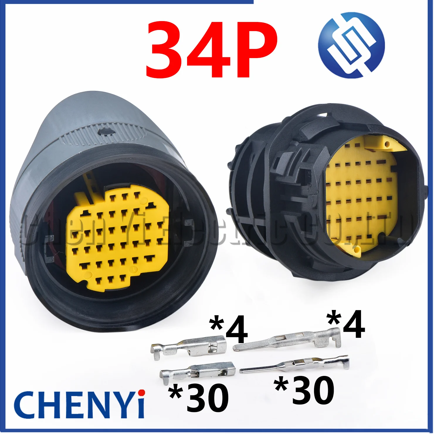 34 Pin automotive waterproof connector Car body door chassis wiring harness plug DTBFHPE34BKSV For Peugeot Citroen Maserati Fiat