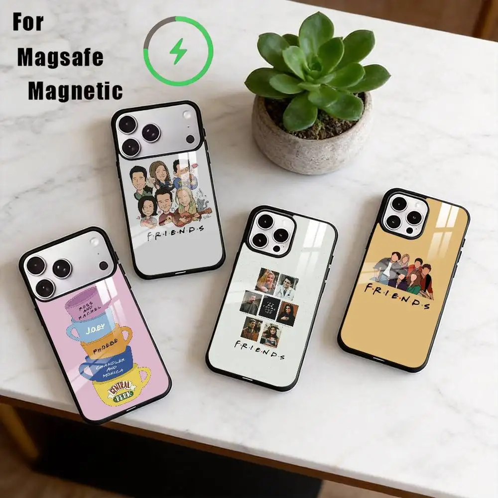 

Friends TV Show Phone Case For iPhone17,16,15,14,13,12,11 Plus,Pro Magnetic For Magsafe Wireless Charging